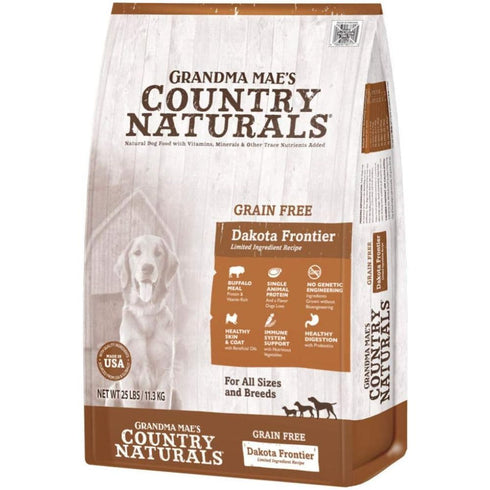 Grandma Mae's LID Grain Free Dakota Frontier Buffalo Dry Dog Food 4lb - Poudre Pet & Feed Supply